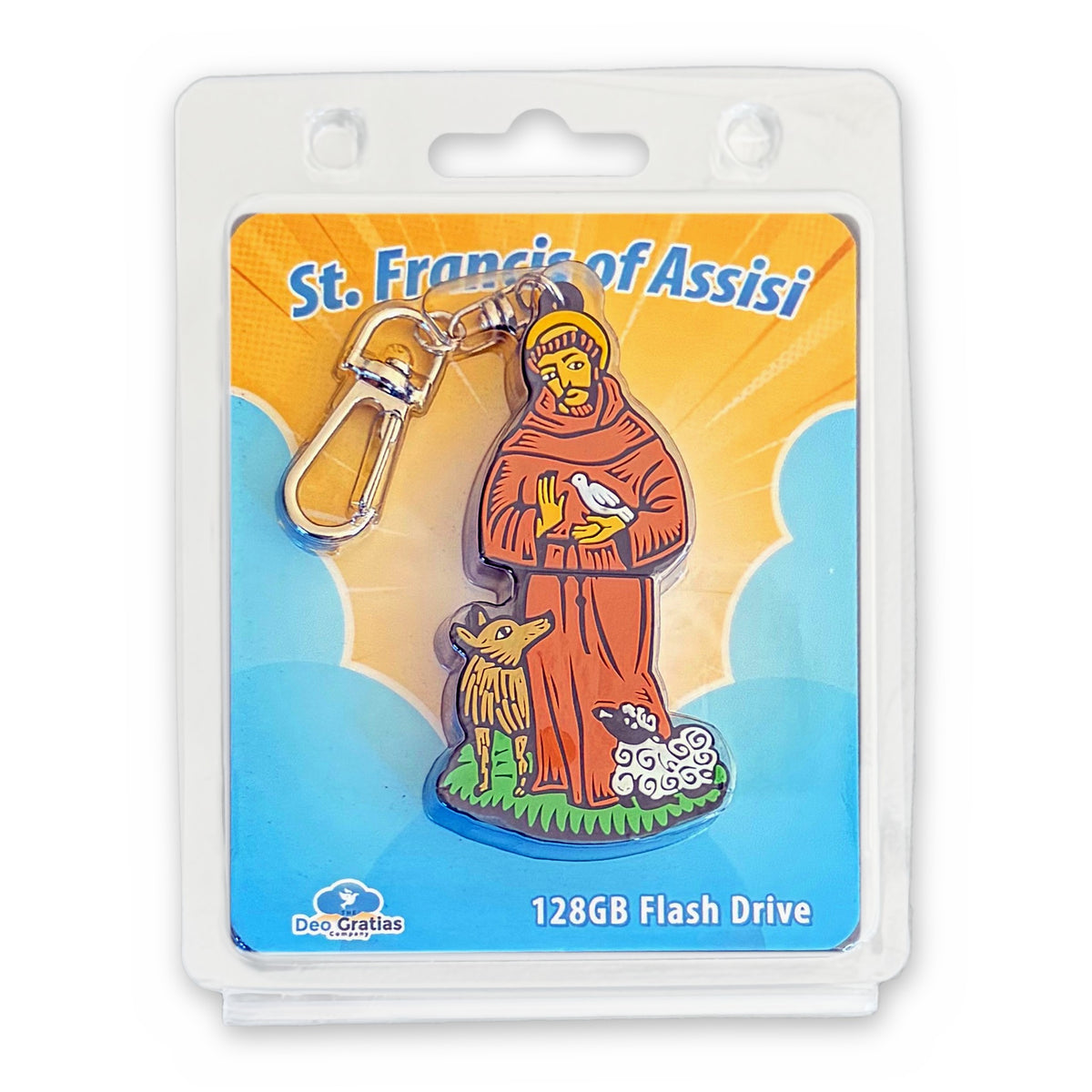 128GB Saint Francis Flash Drive