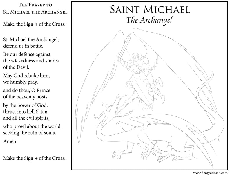 Coloring Page St. Michael