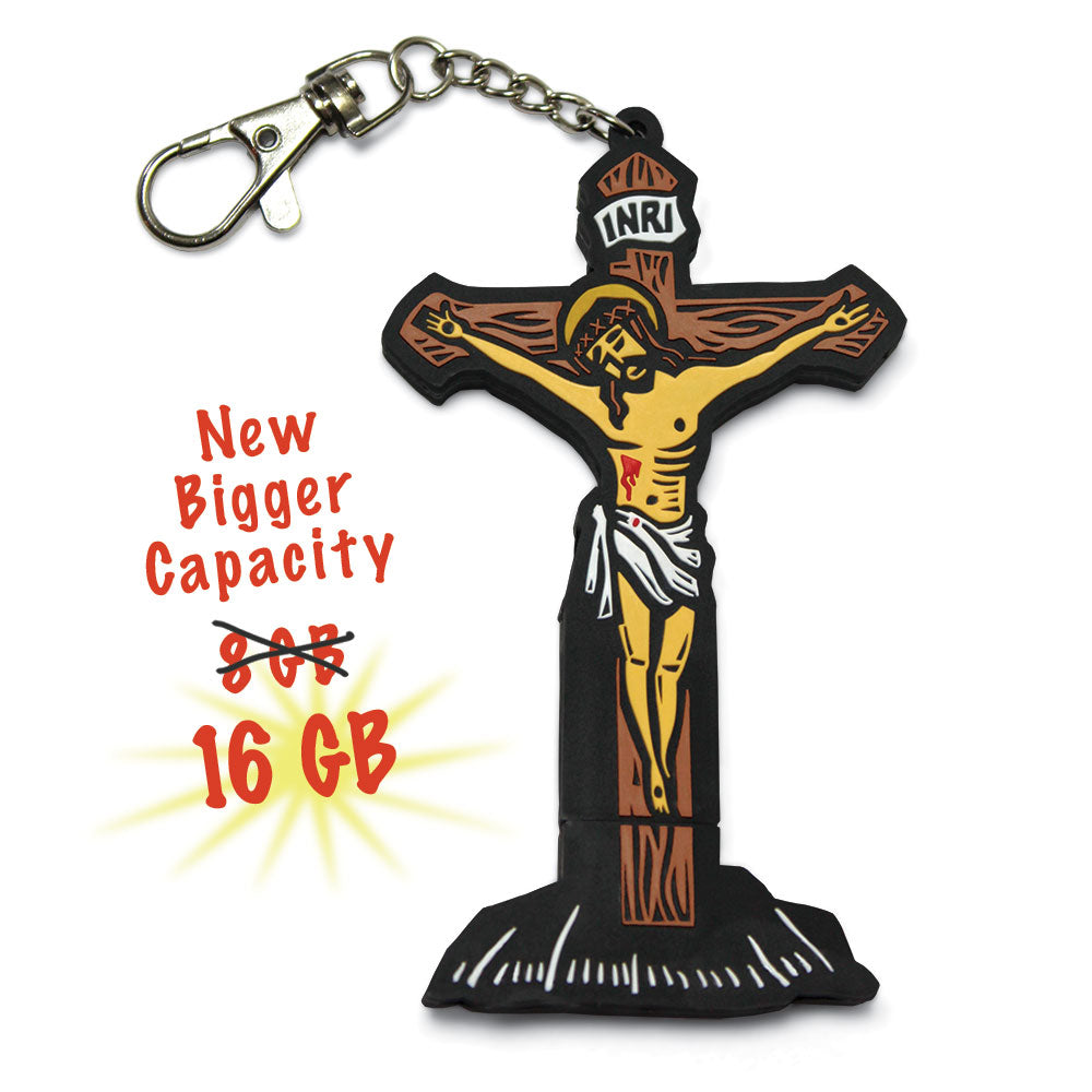 16GB Crucifix Flash Drive-10 Pack