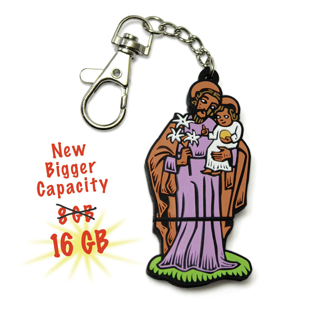 16GB Saint Joseph Flash Drive-10 Pack