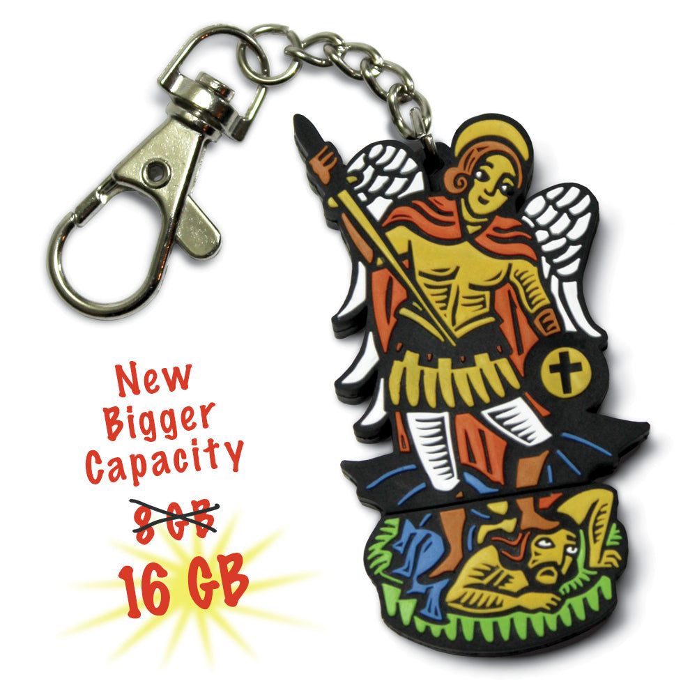 16GB Saint Michael Flash Drive-10 Pack