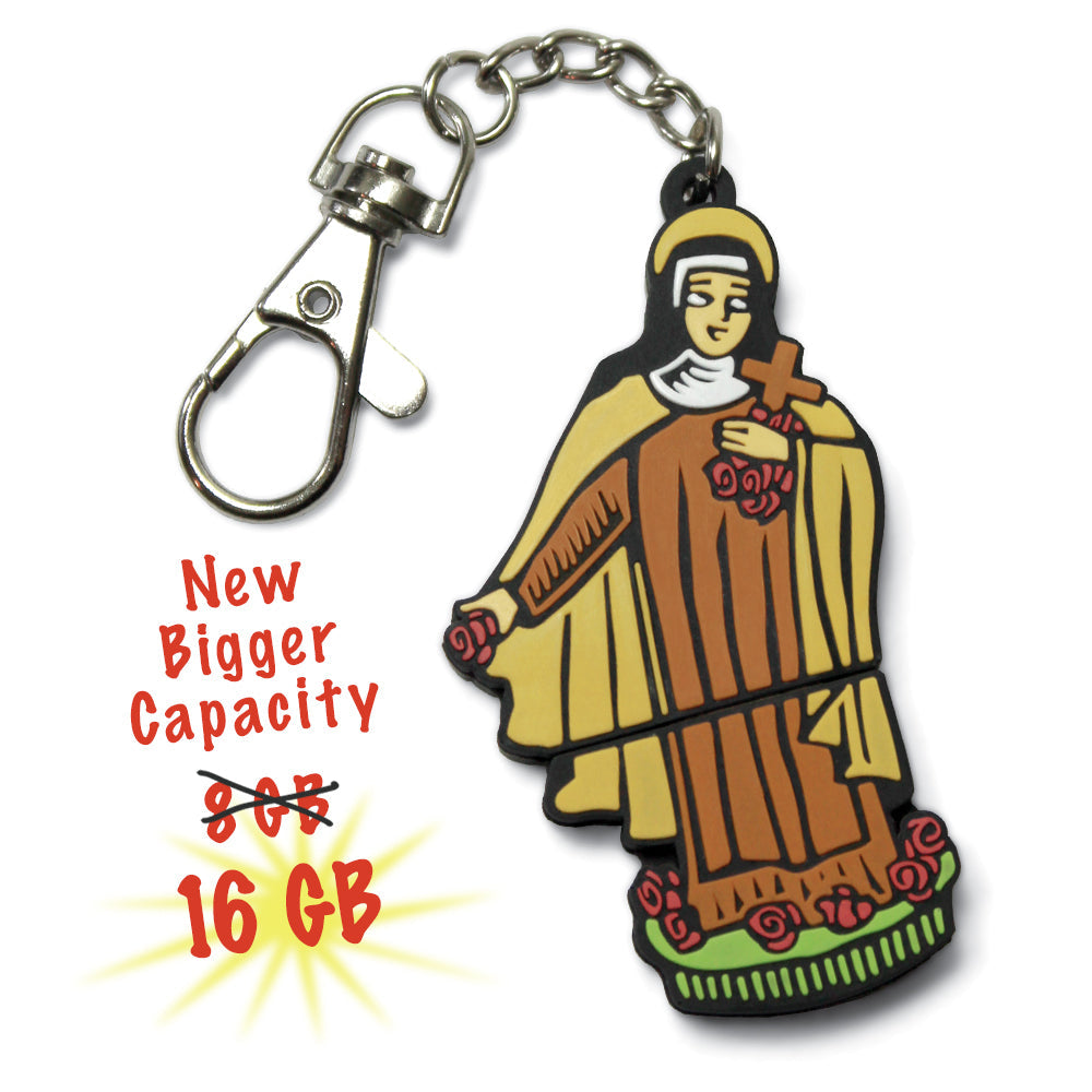 16GB Saint Therese Flash Drive-10 Pack