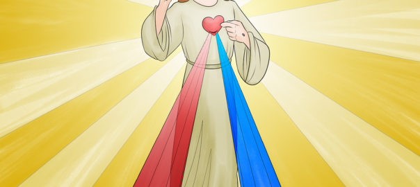 Coloring Page Divine Mercy Sunday